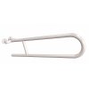 ANDEX Bez Barier Uchwyt półokrągły uchylny 75 cm 801/75B stal nierdzewna biały